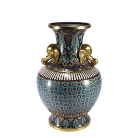 A Copper Core Cloisonne Enamel Bottle
