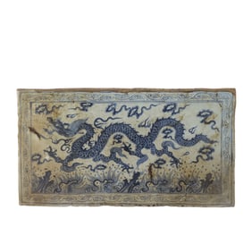 A Blue and White Porcelain Plate