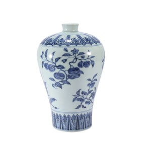 A Blue and White Porcelain Vase