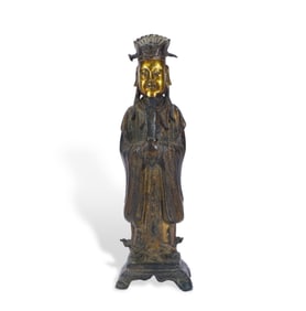 A gilded bronze figure