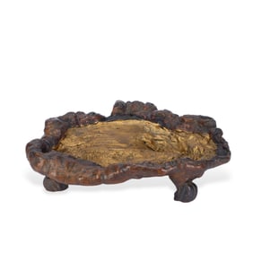 A tree root carving ornament