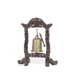 A Chinese wooden carved ornament