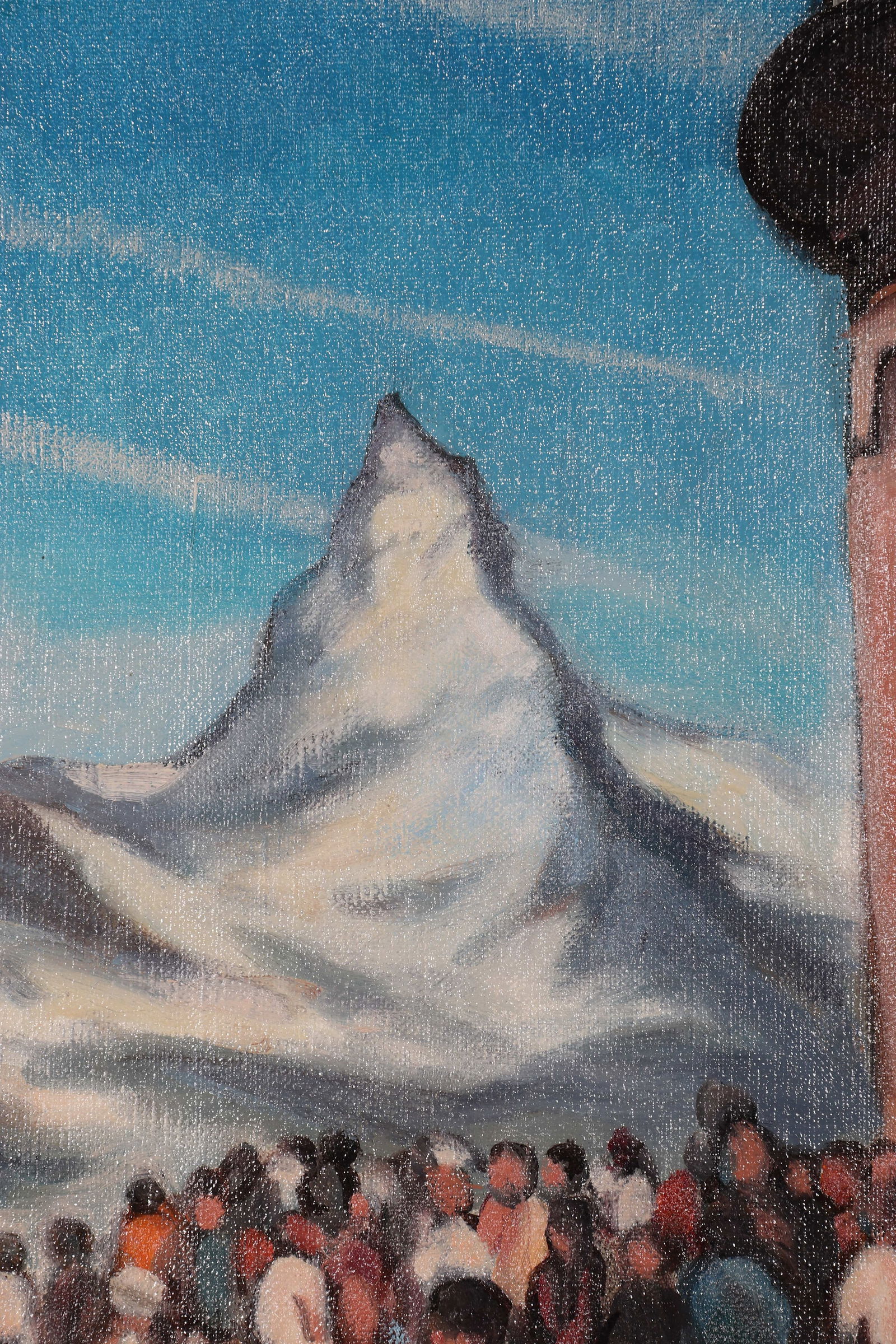 "A CEOWDED SQUARE", Signed by Chen Junde - 6