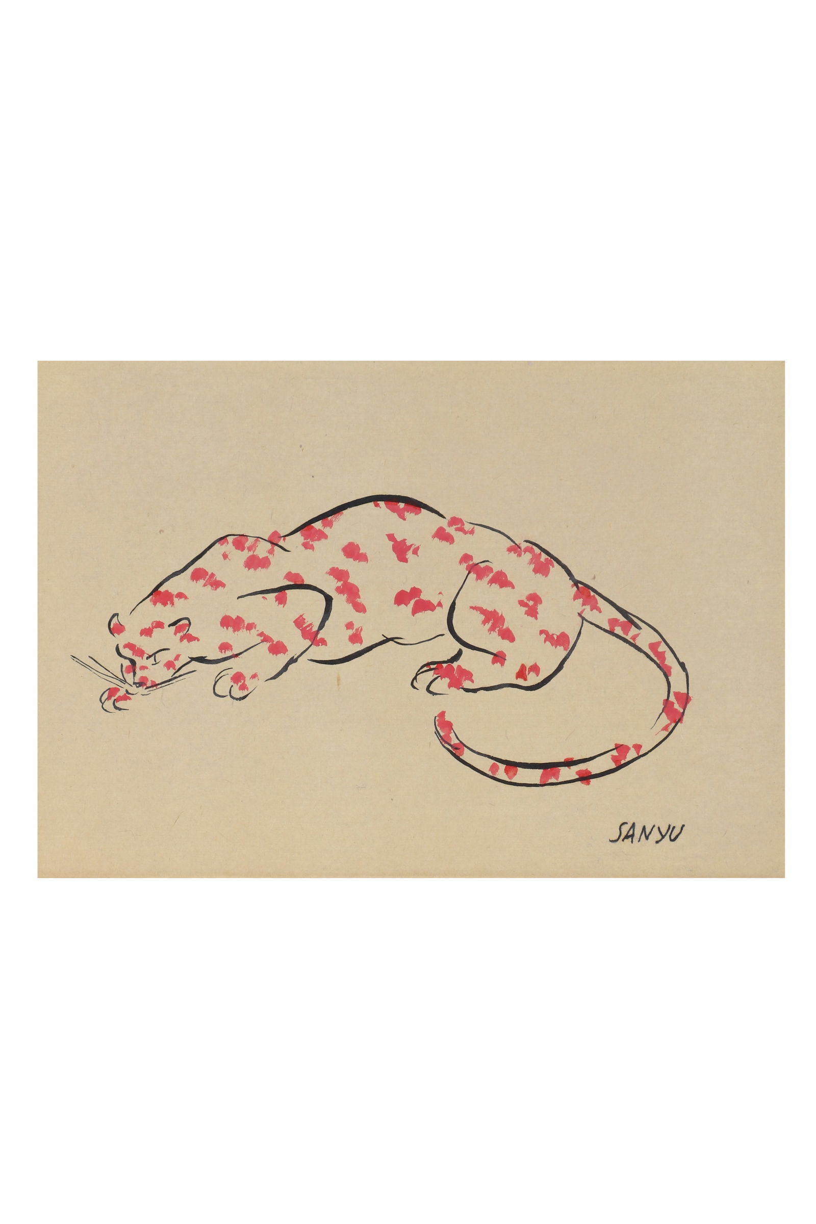 "LEOPARD", Signed by San Yu - 2