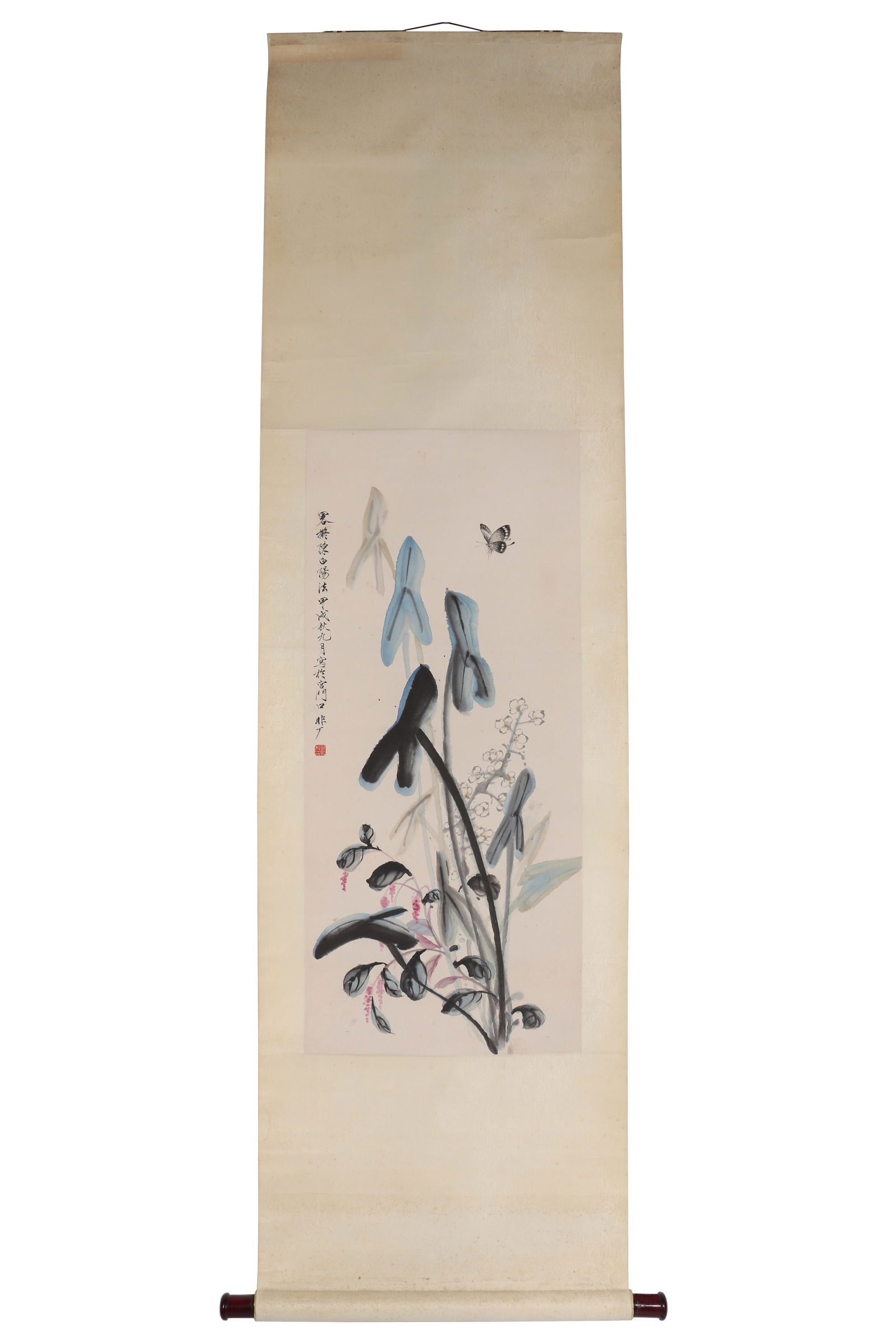A Chinese Floral Painting, Signed by Yu Feian (1 of 10)