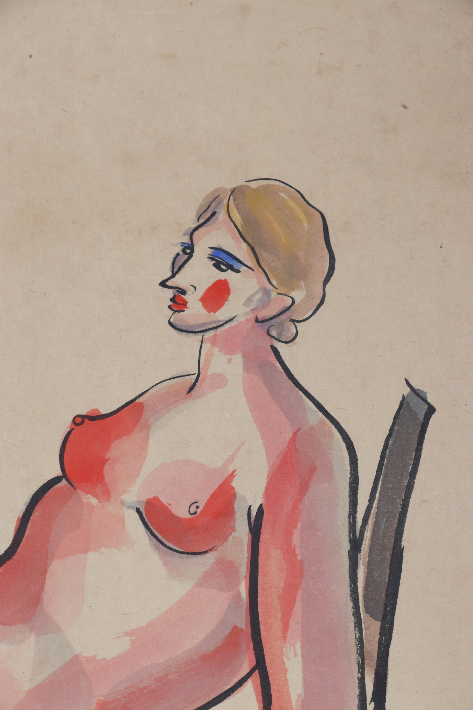 A Portrait Painting, Signed by Sanyu - 3