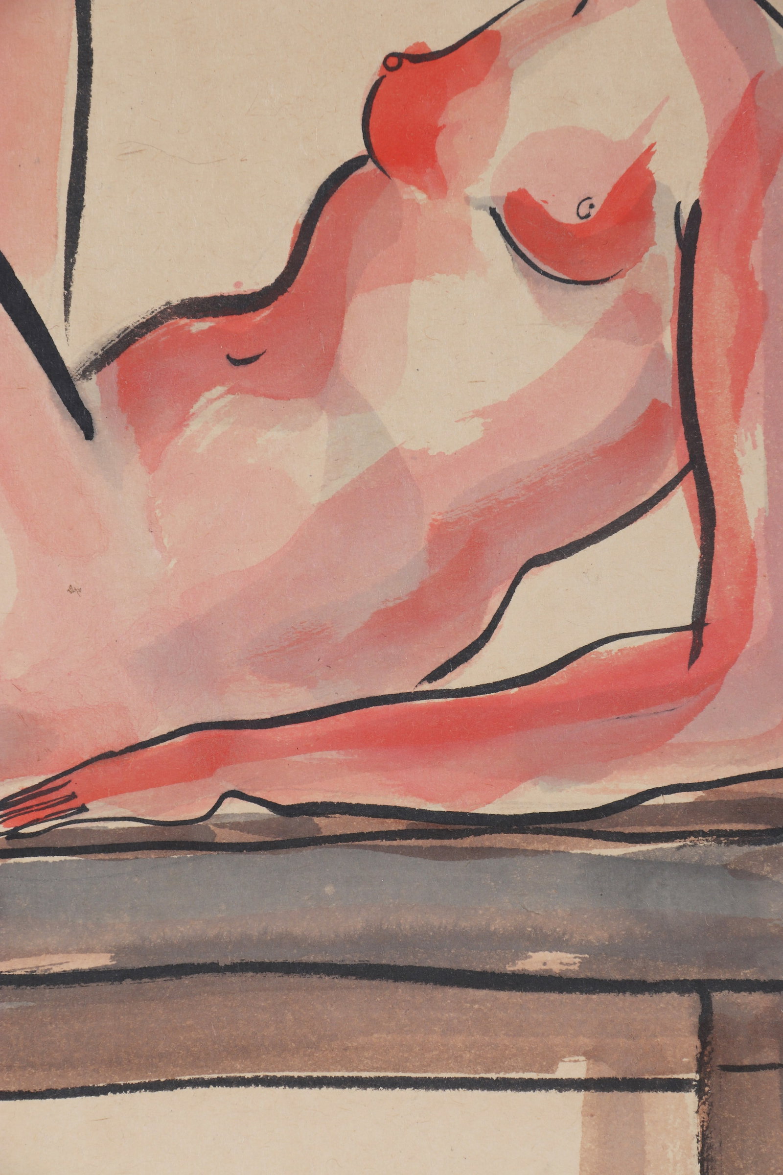 A Portrait Painting, Signed by Sanyu - 4