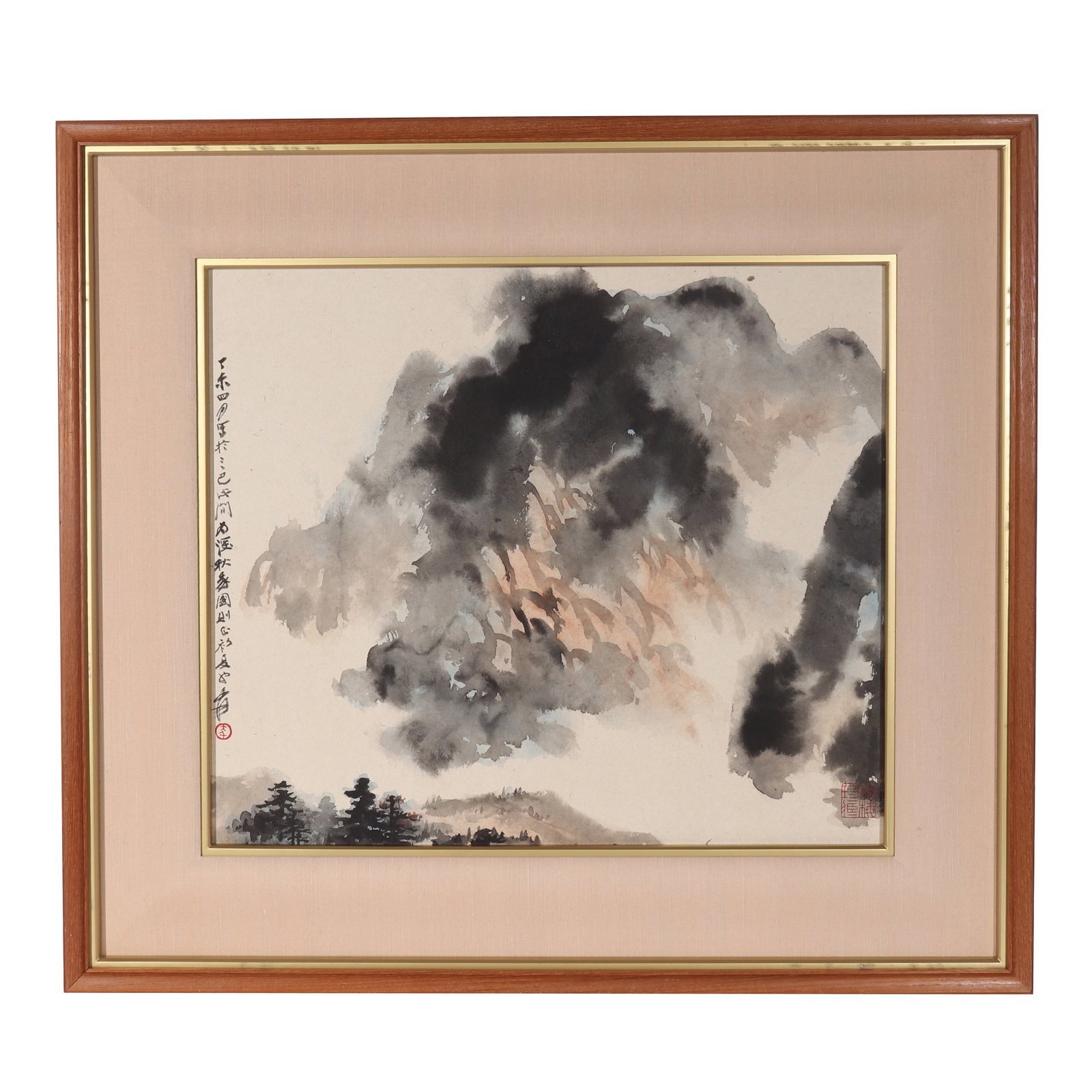 A Splashed Ink Landscape Painting, Signed by Zhang Daqian (1 of 14)