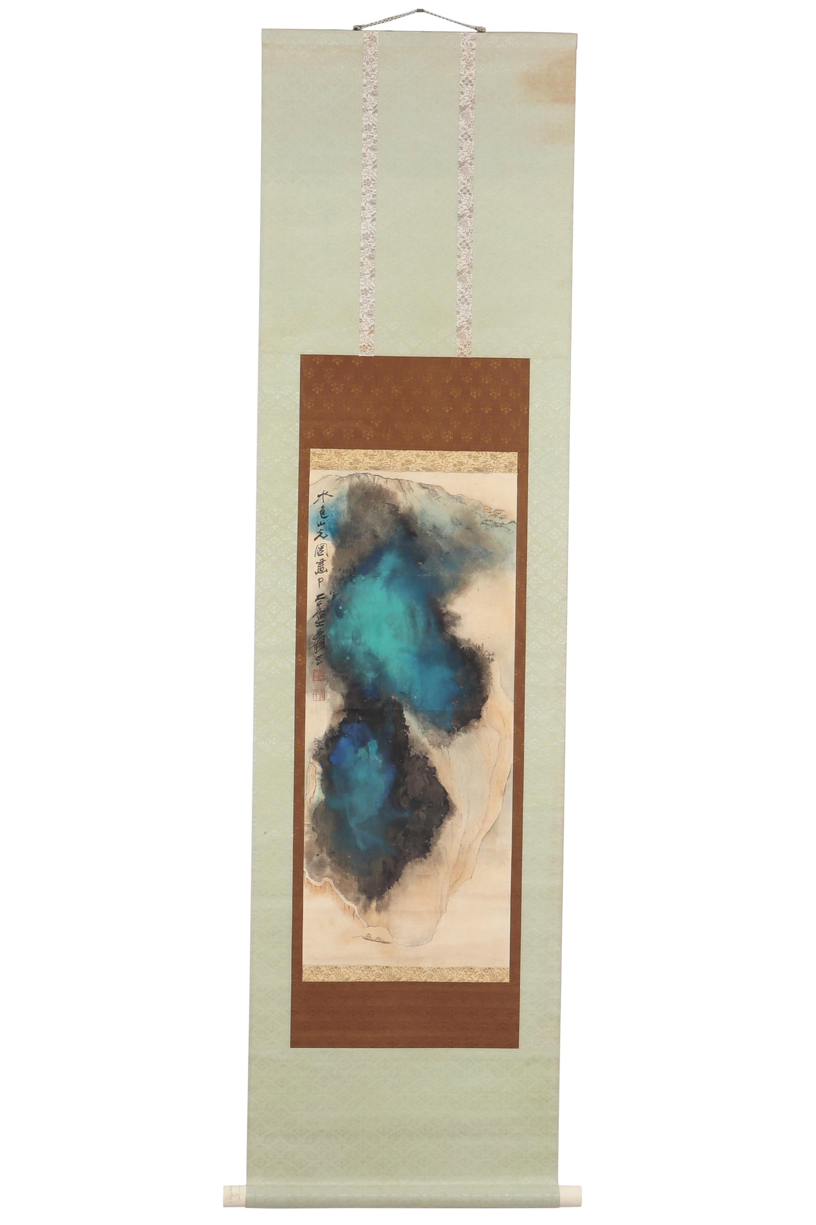 A Splashed Color Landscape Painting, Signed by Zhang Daqian (1 of 10)