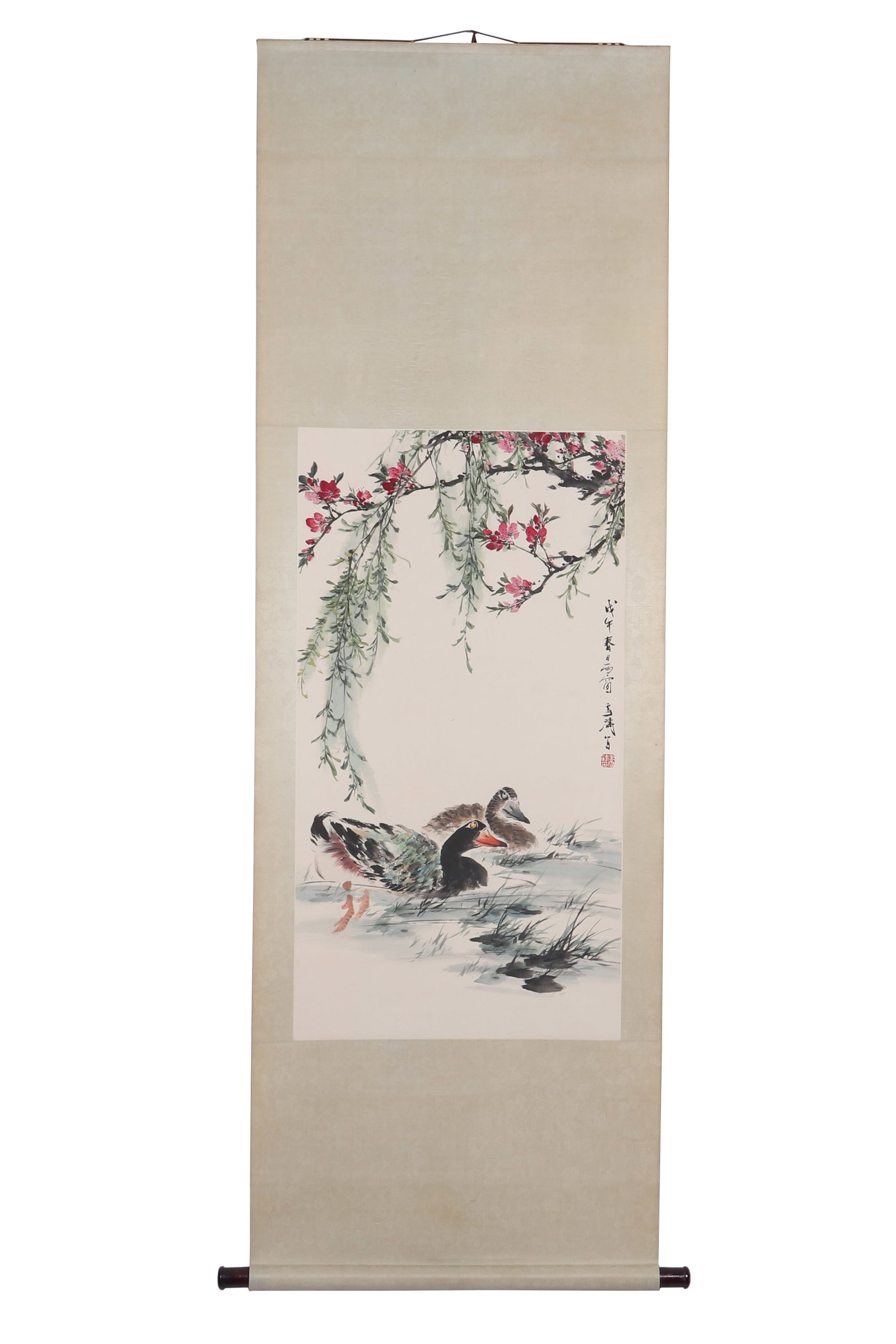 A Chinese Flower and Bird Painting, Signed by Wang Xuetao (1 of 12)
