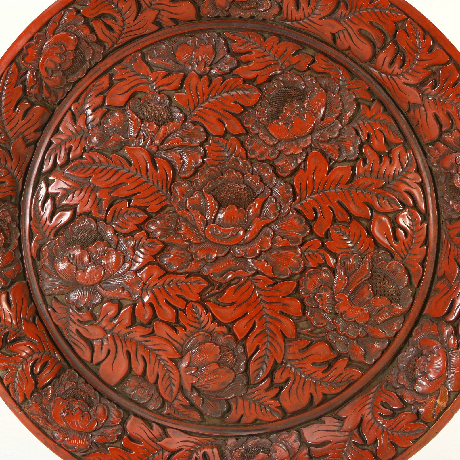 A Chinese lacquerware plate - 6
