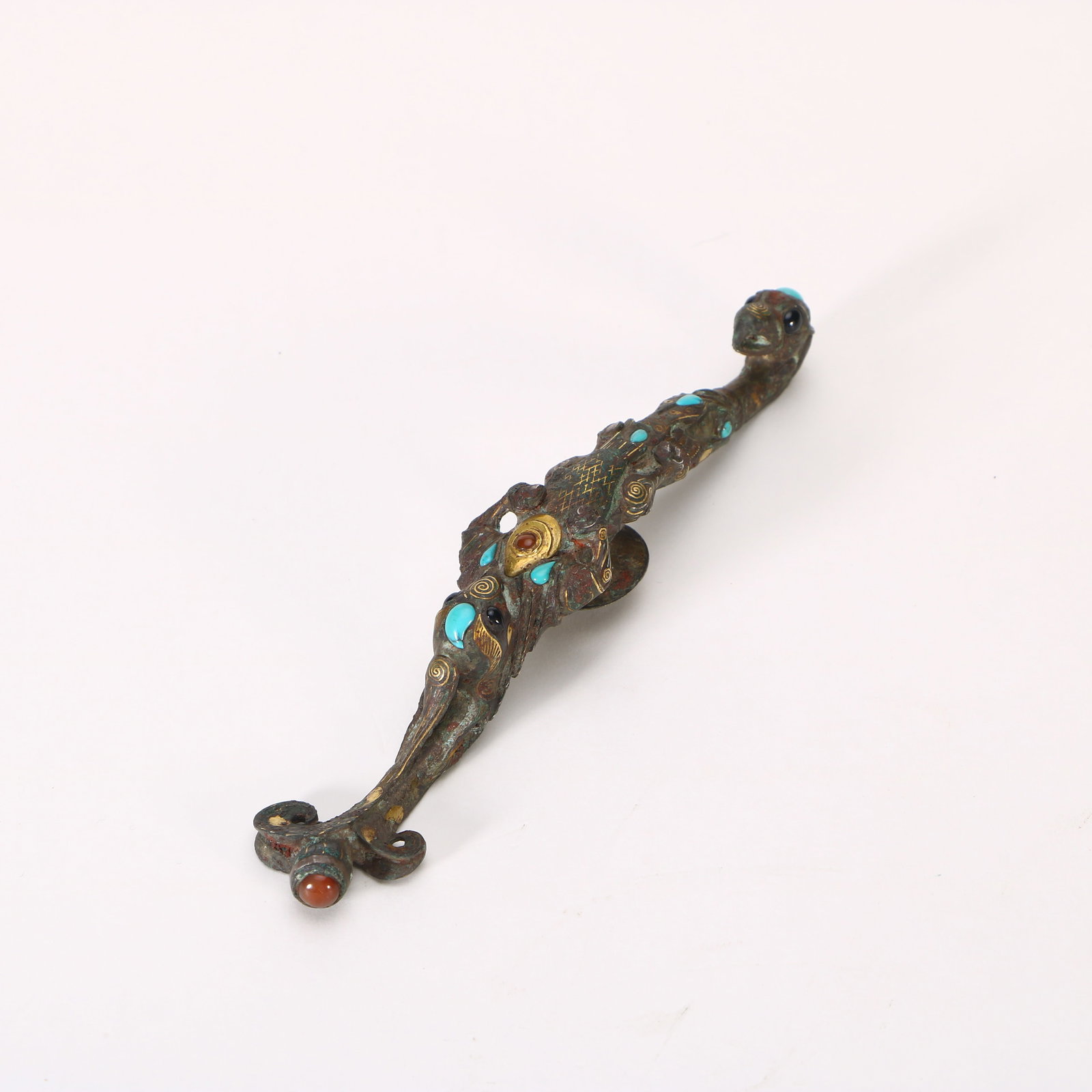 A small bronze hook - 4