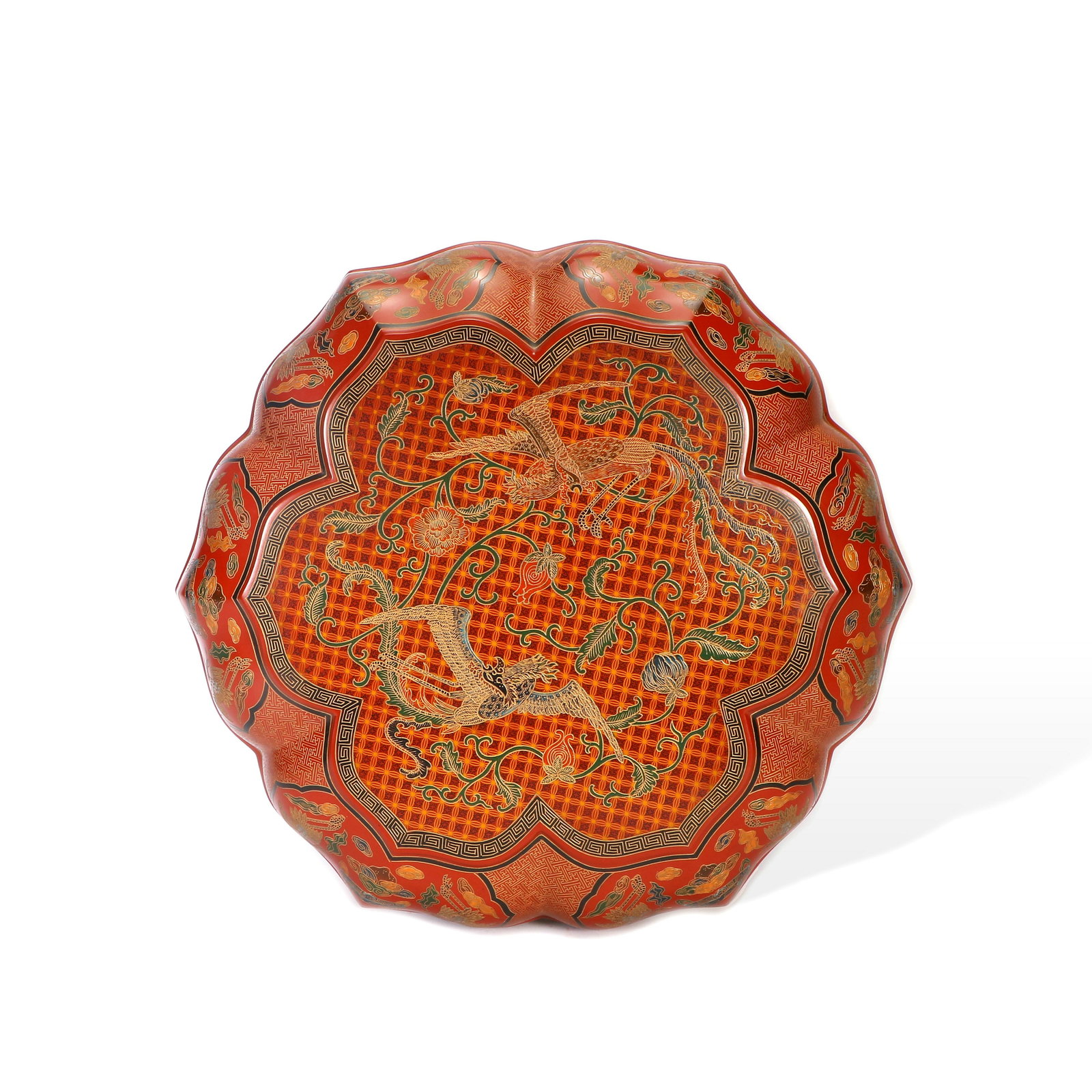 A Chinese lacquered covered box (1 of 12)