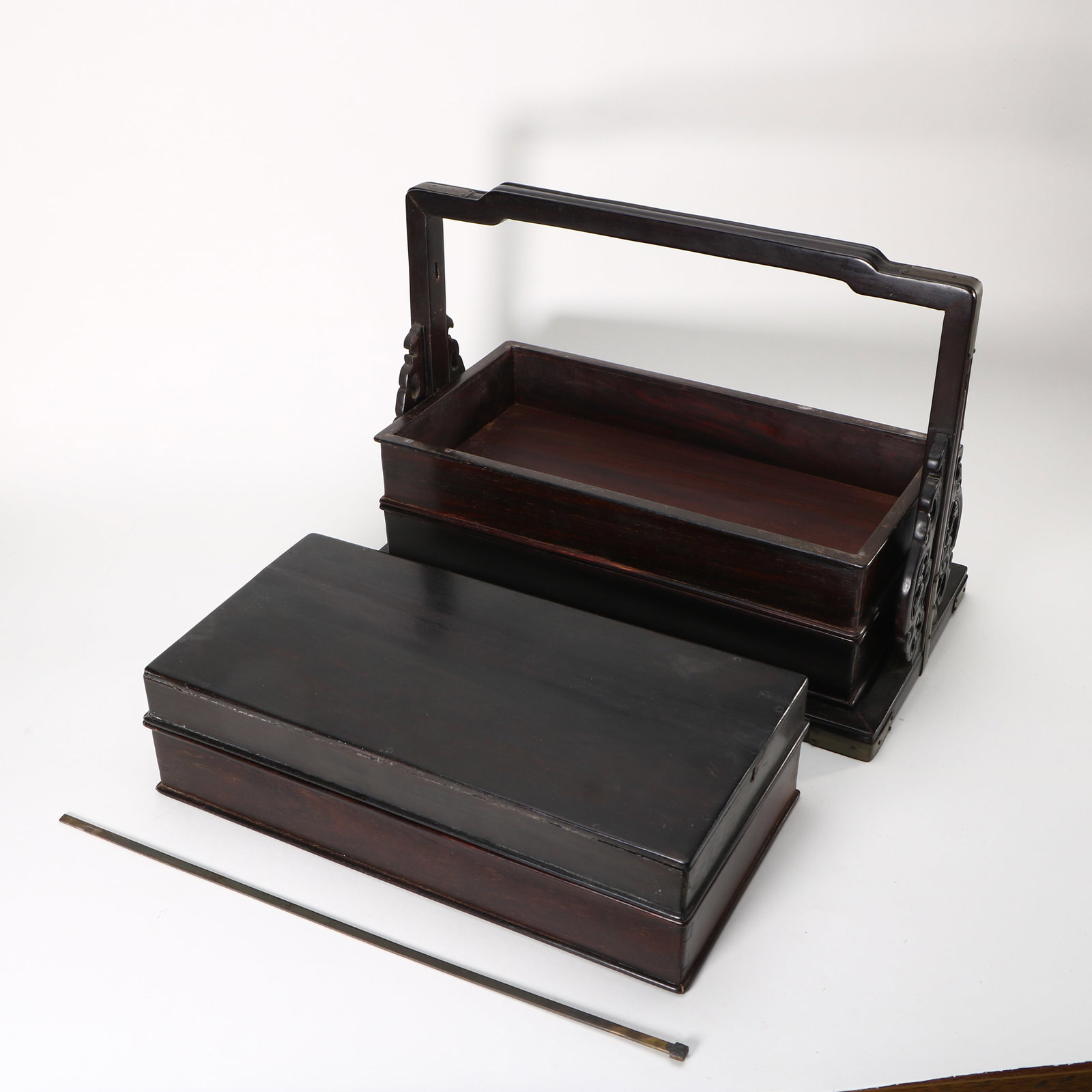 A multi-layer rosewood box - 3