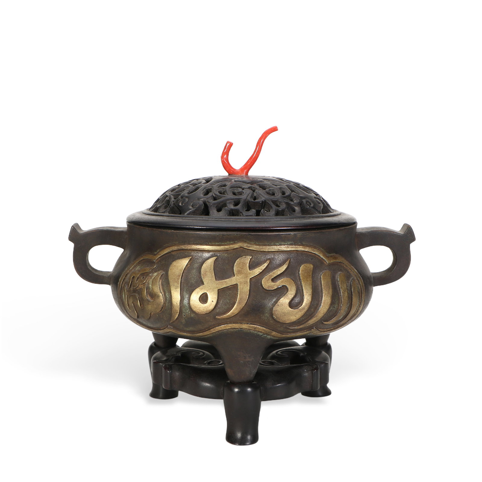 A gilt bronze censer (1 of 6)
