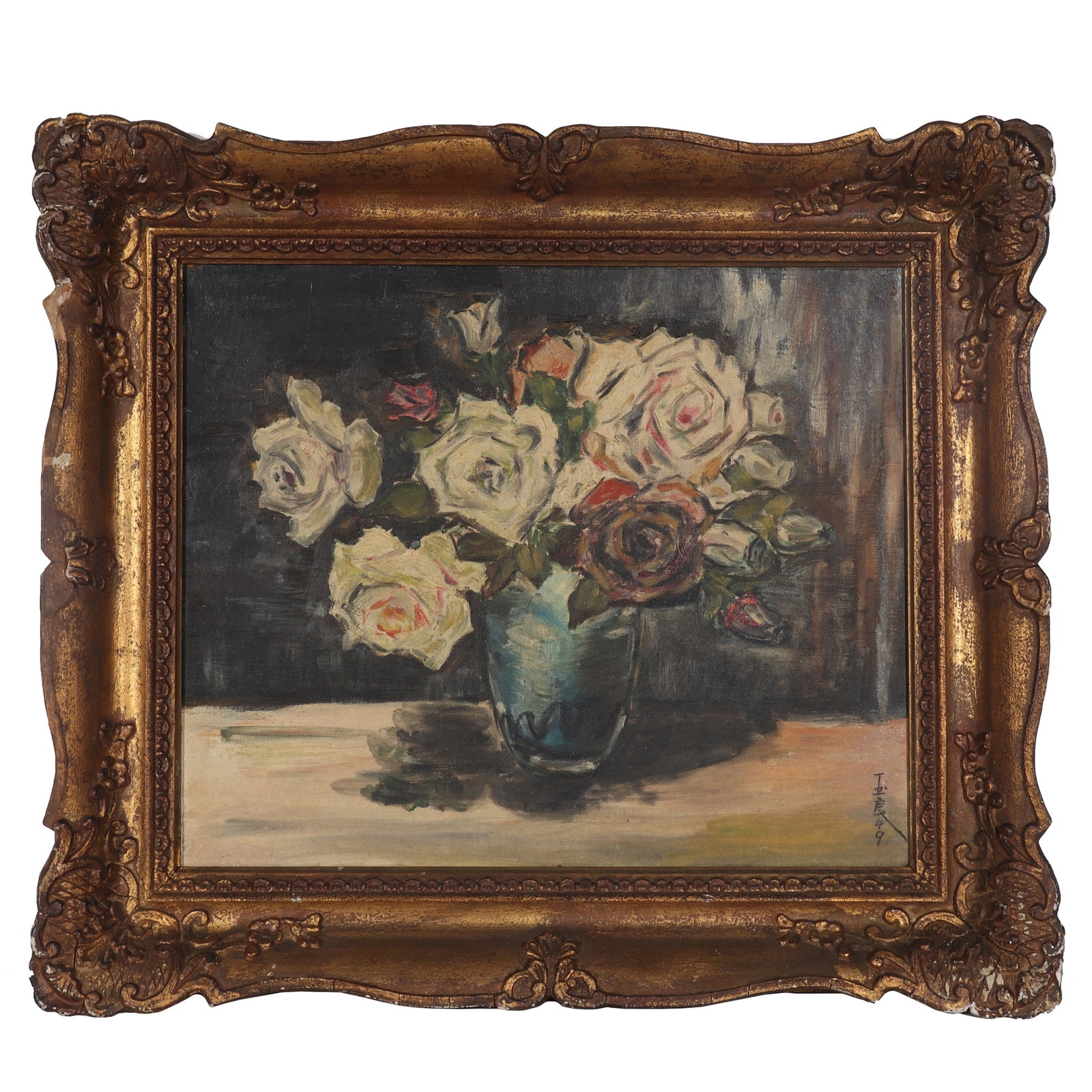 A Still Life Oil Painting, Signed by Pan Yuliang (1 of 11)