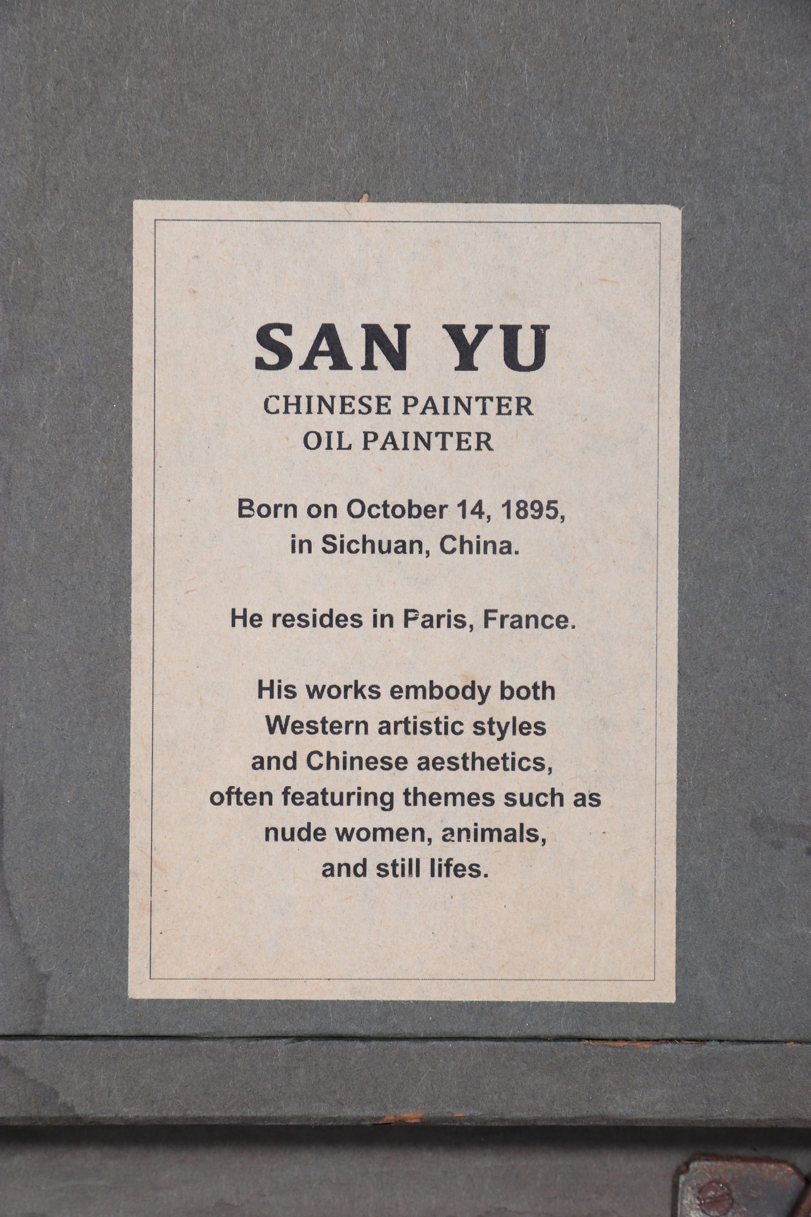 "Acrobatic Performance",Signed by San Yu - 9