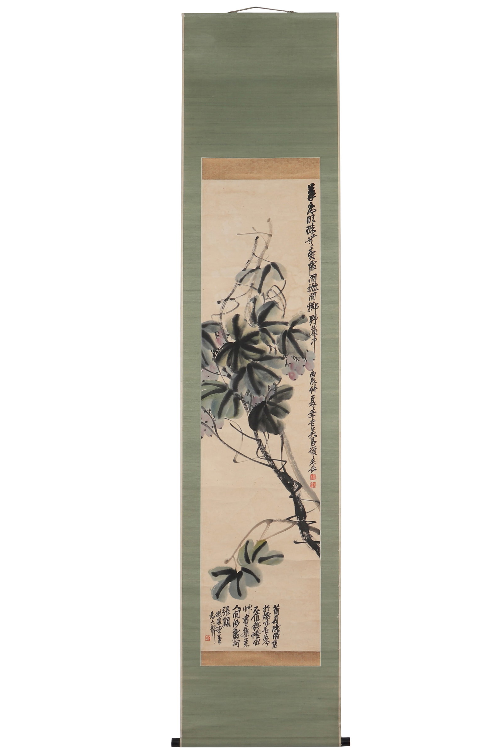 A Chinese Floral Painting, Signed by Wu Changshuo (1 of 11)