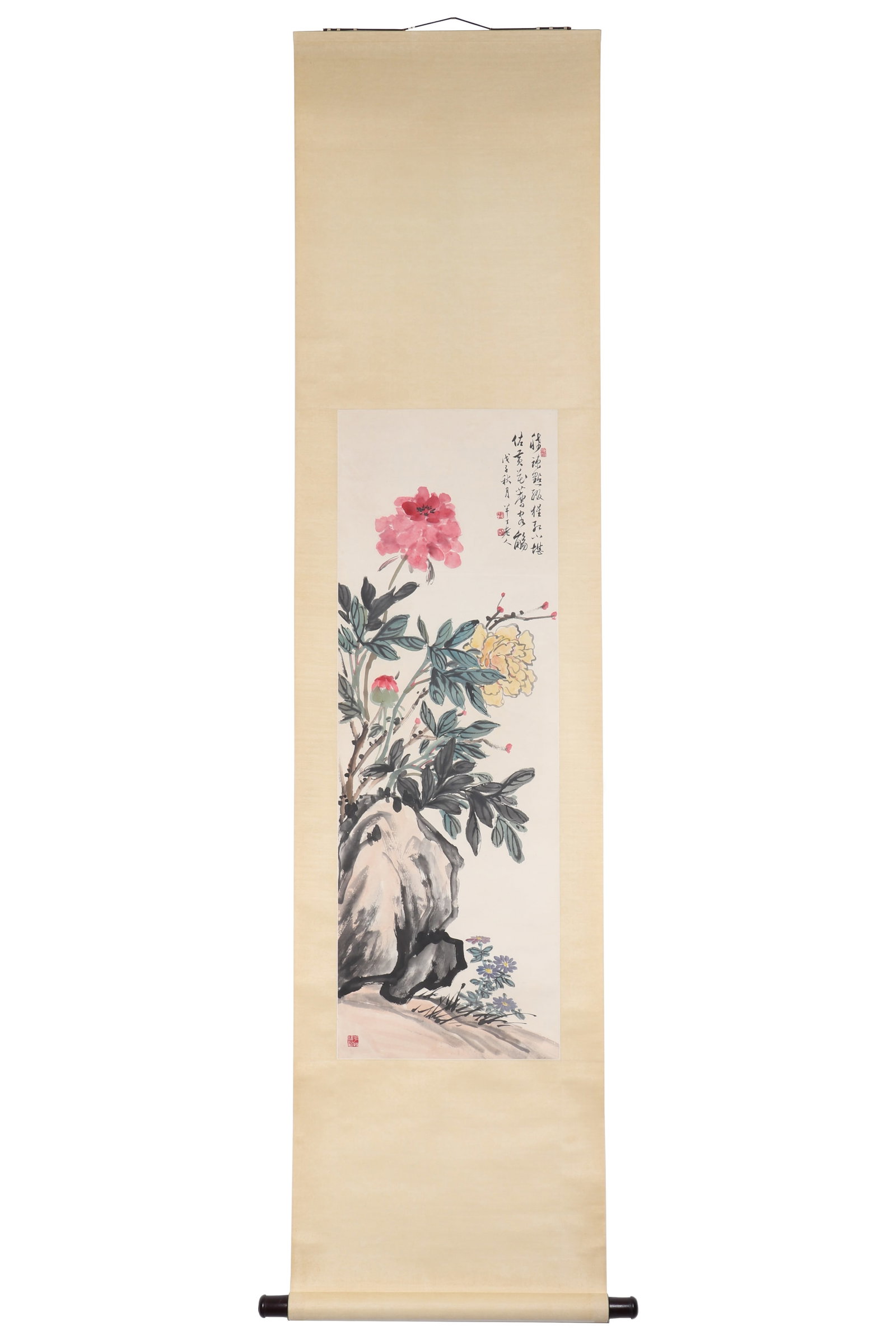 A Chinese Floral Painting, Signed by Chen Banding (1 of 14)
