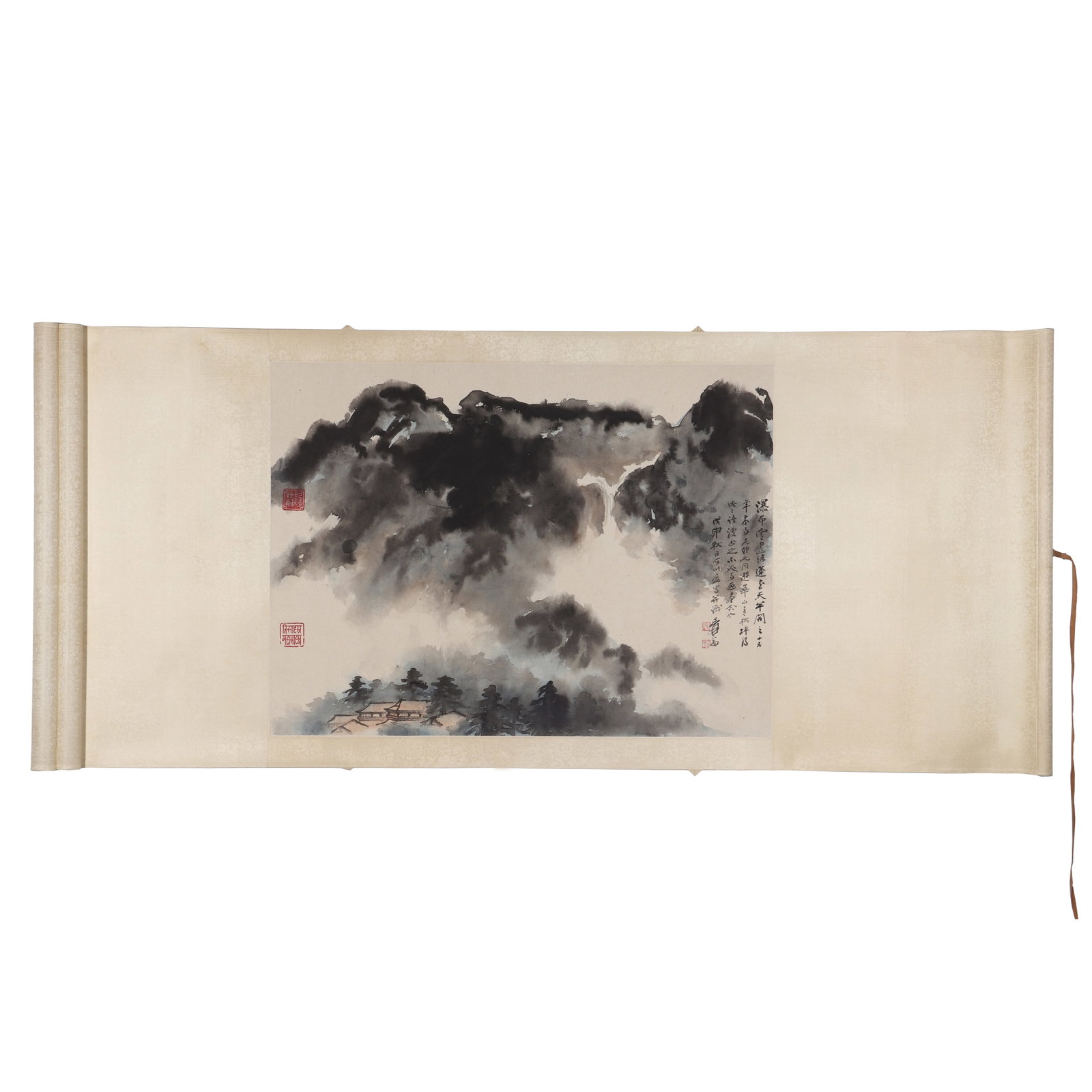 A Splashed Ink Landscape Painting, Signed by Zhang Daiqian (1 of 13)