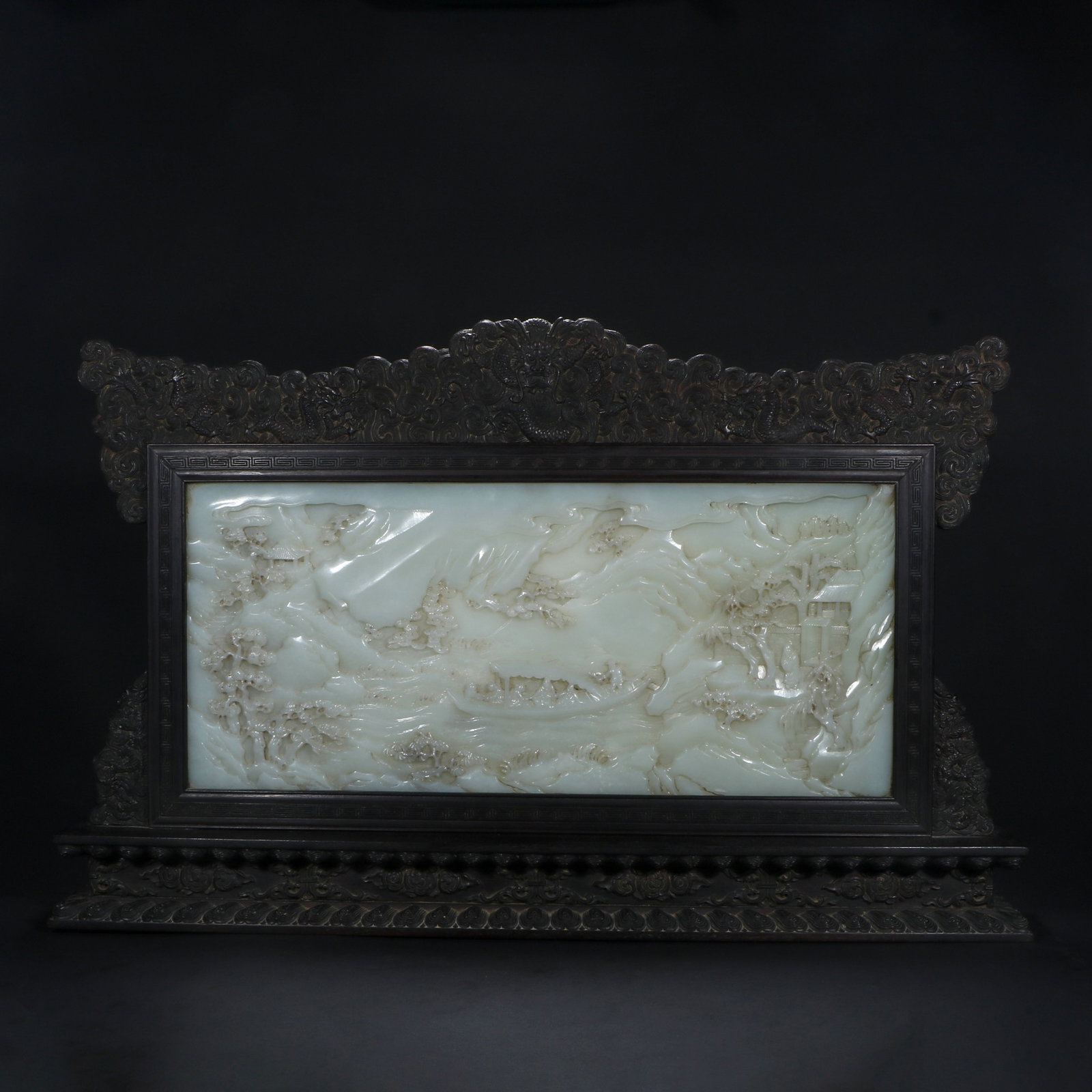 A Qing Dynasty Hetian jade screen (1 of 10)