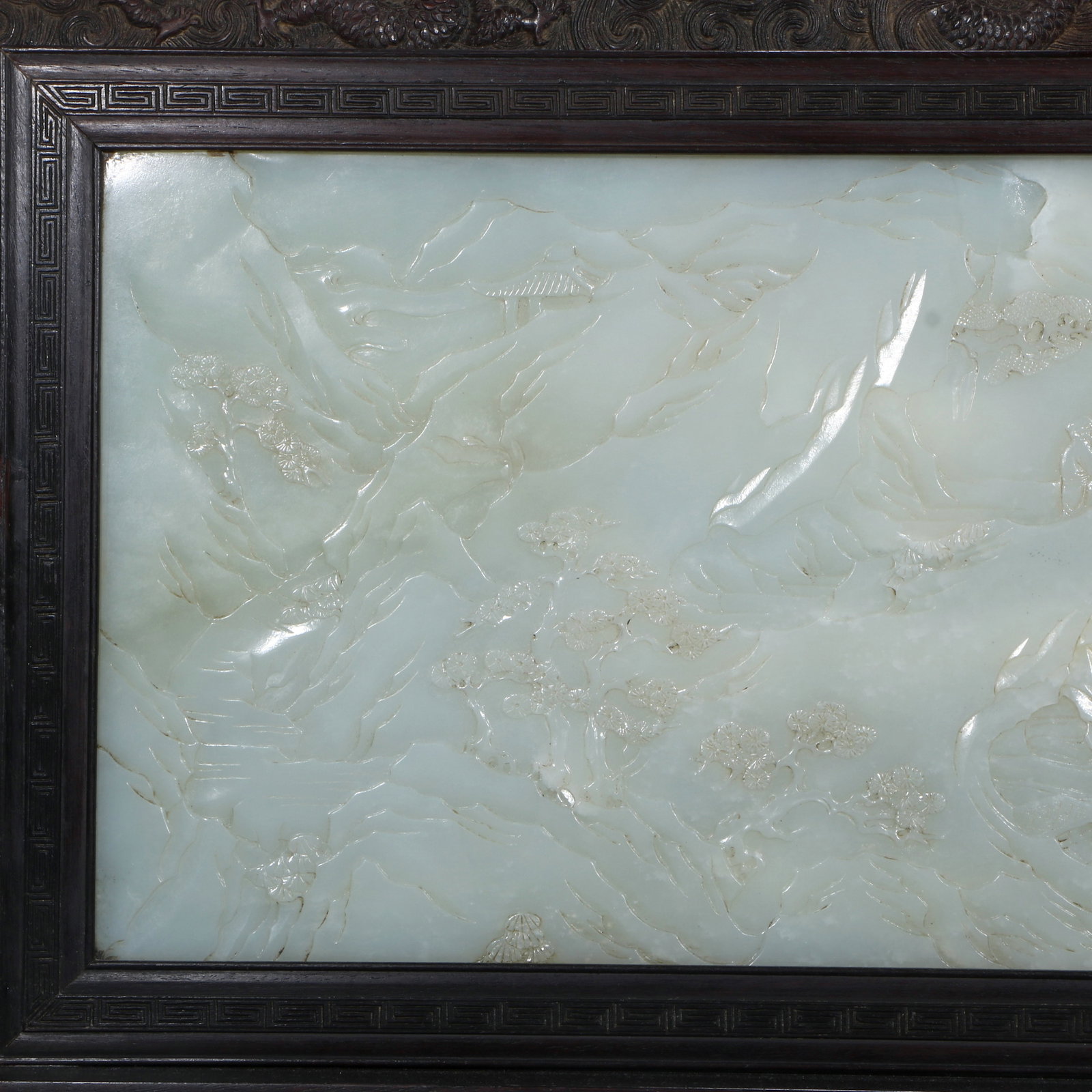 A Qing Dynasty Hetian jade screen - 7