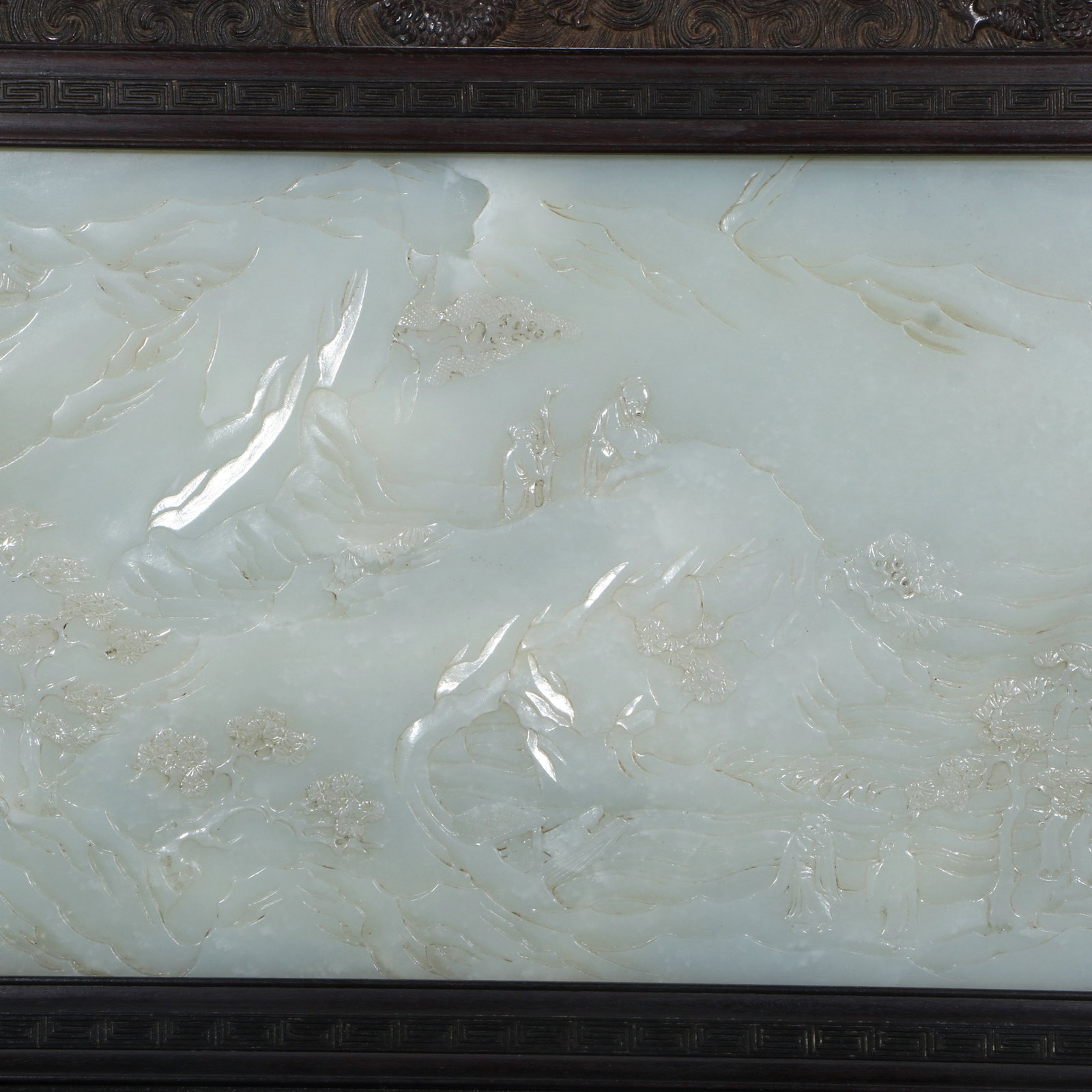 A Qing Dynasty Hetian jade screen - 8
