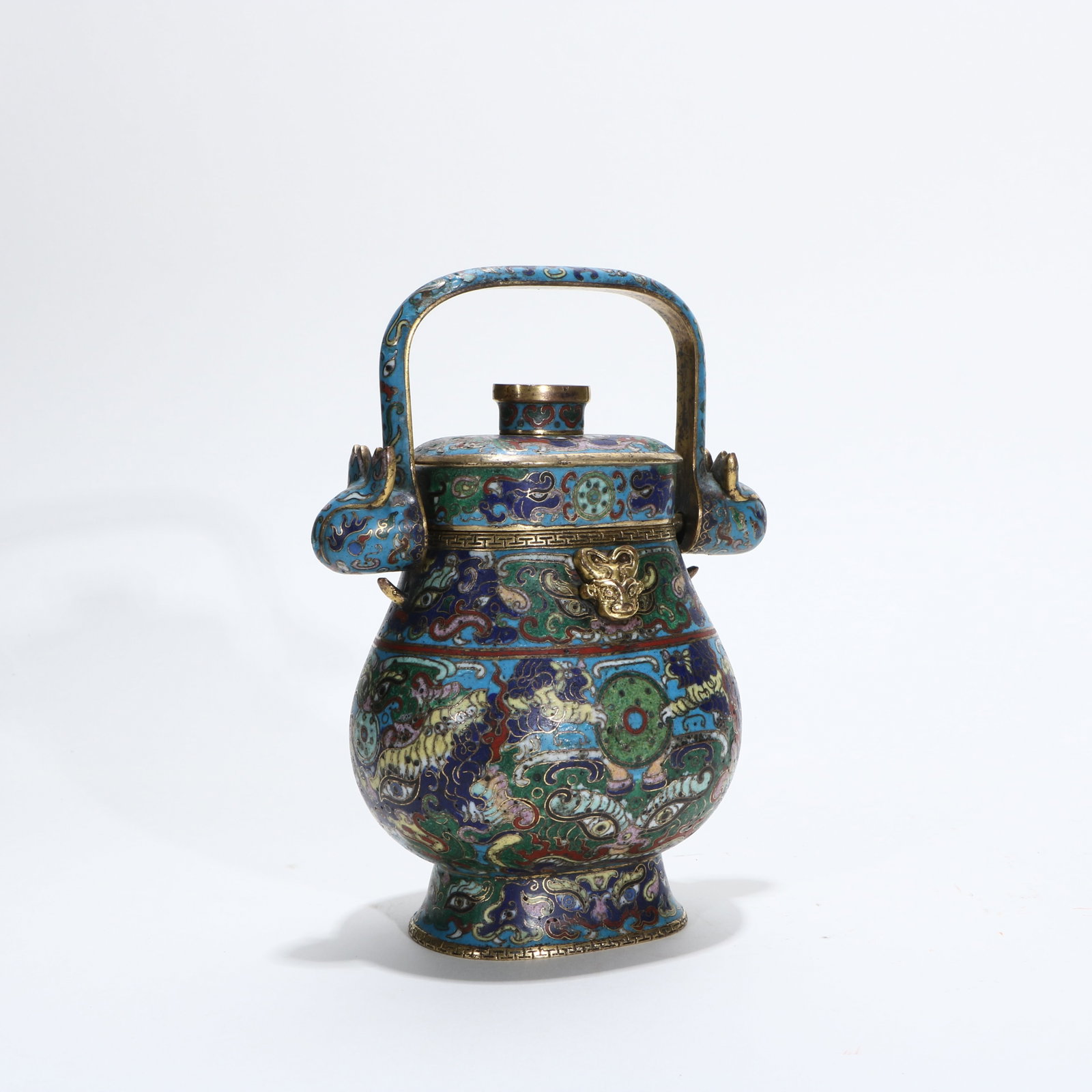 A cloisonn?? teapot - 4