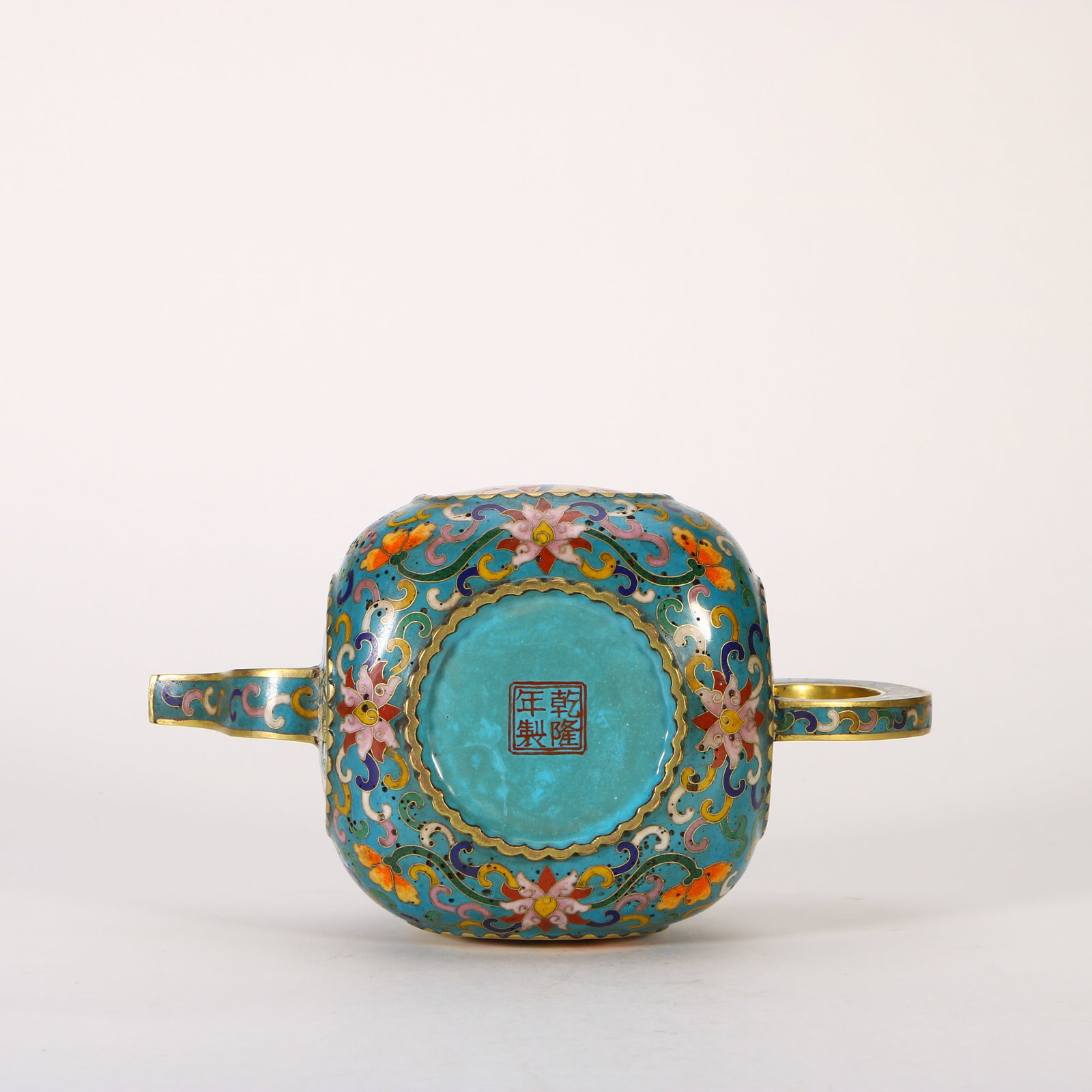 A cloisonn?? enamel teapot - 7