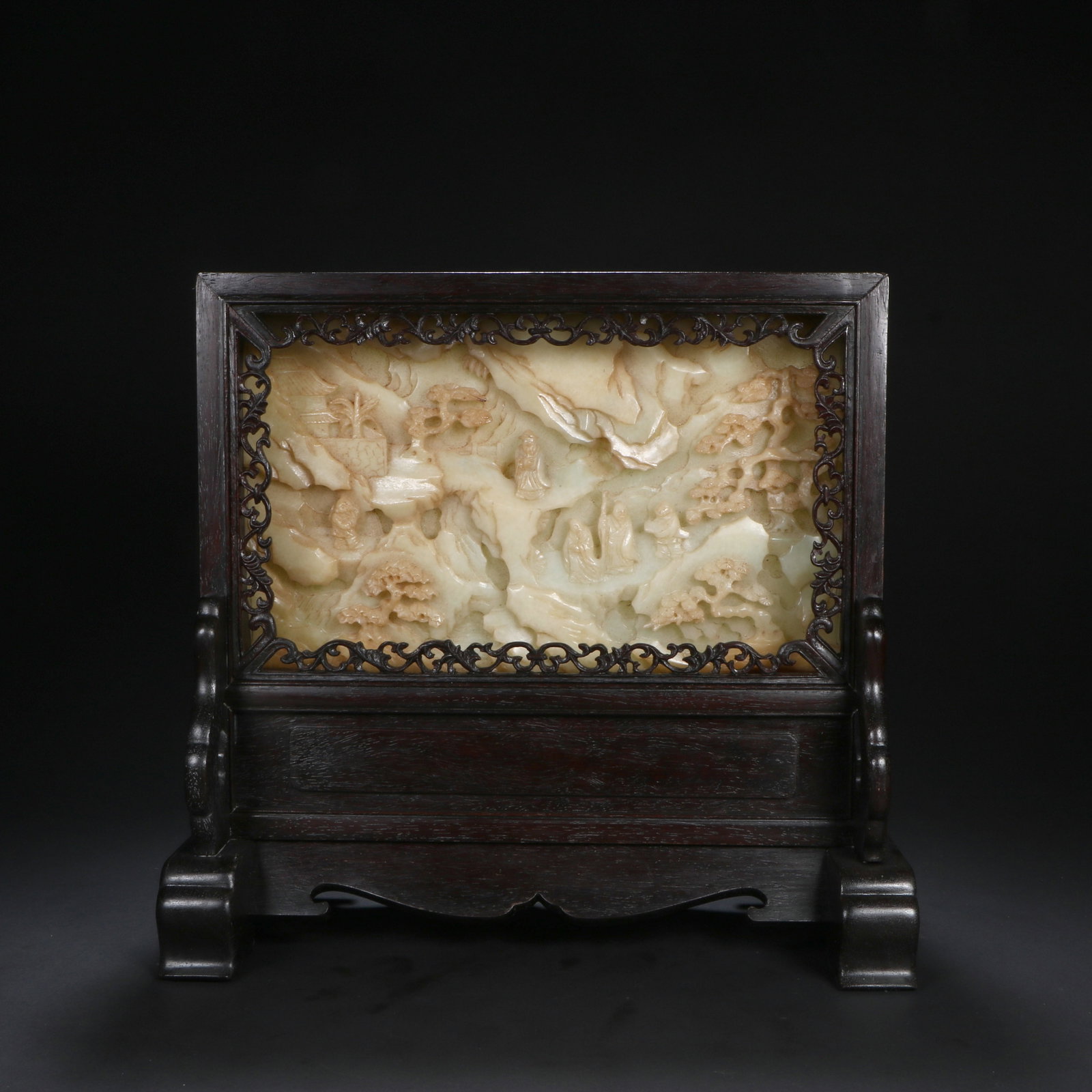 A Qing Dynasty Hetian jade screen (1 of 10)