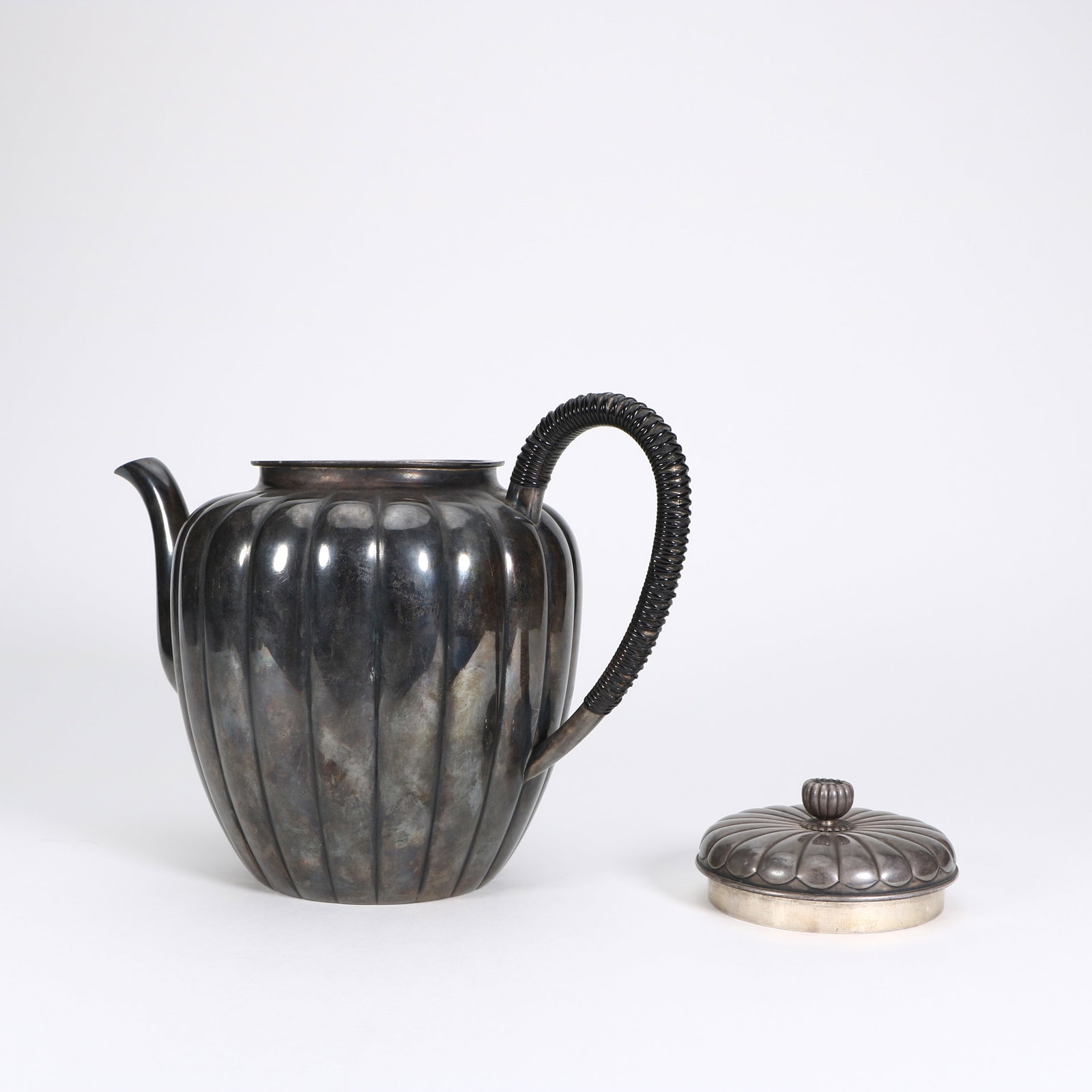 A silver kettle - 4