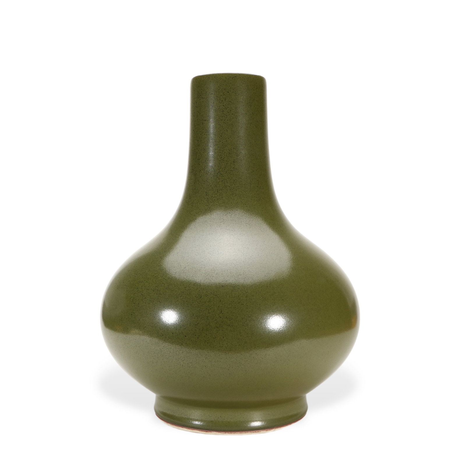 A Chinese tea-colored glaze porcelain vase (1 of 4)