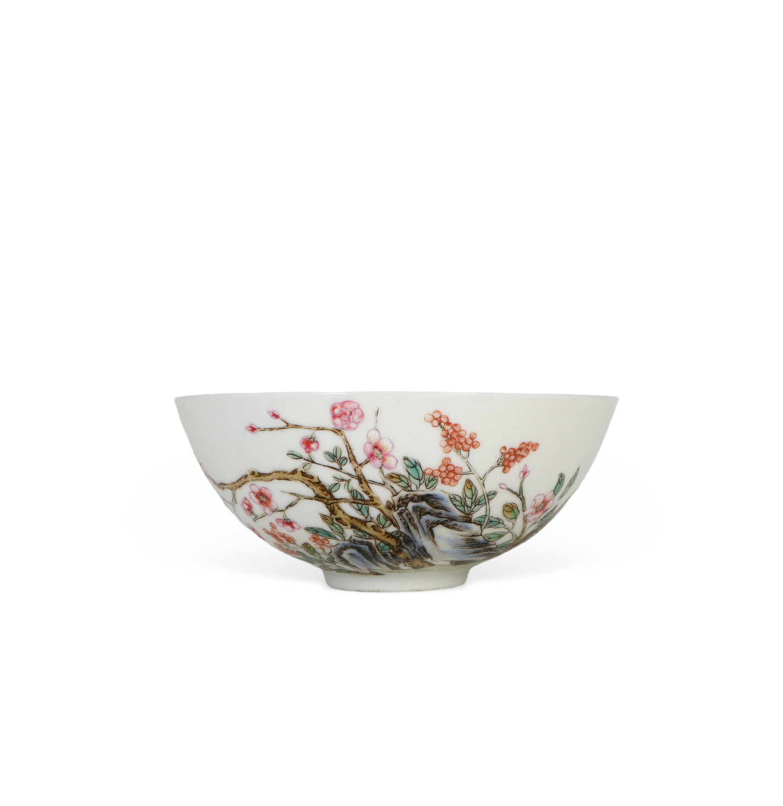 A Qing Dynasty famille rose cup (1 of 6)