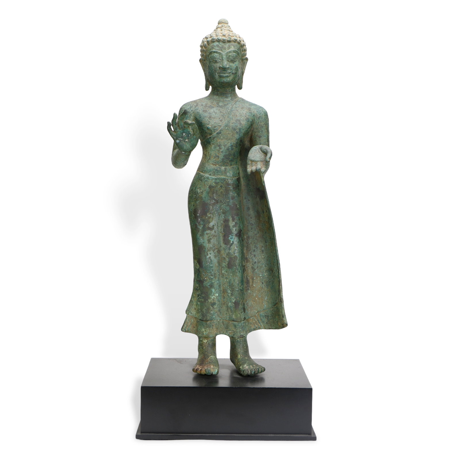 A bronze Shakyamuni Buddha statue (1 of 7)