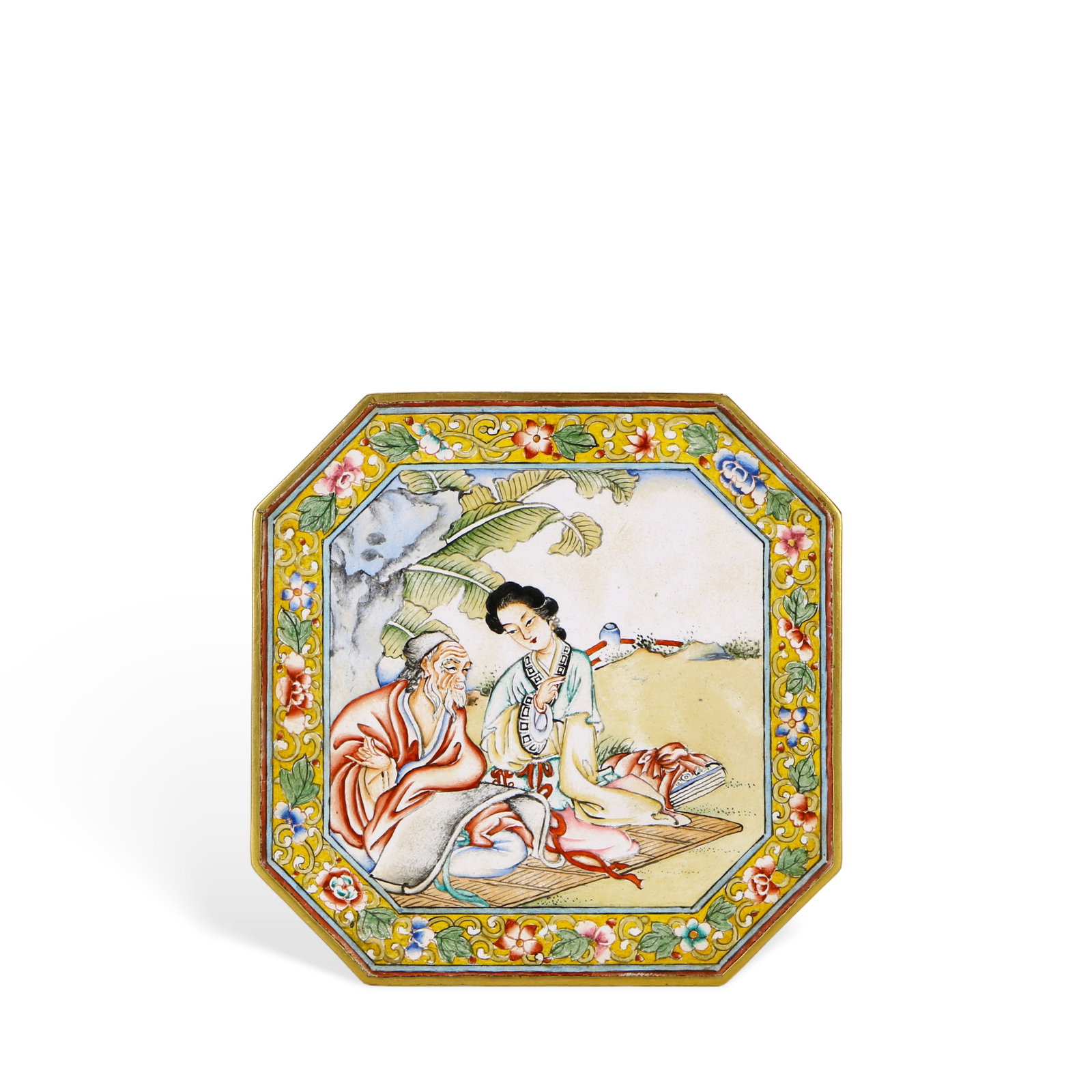 A copper-bodied enamel box (1 of 7)