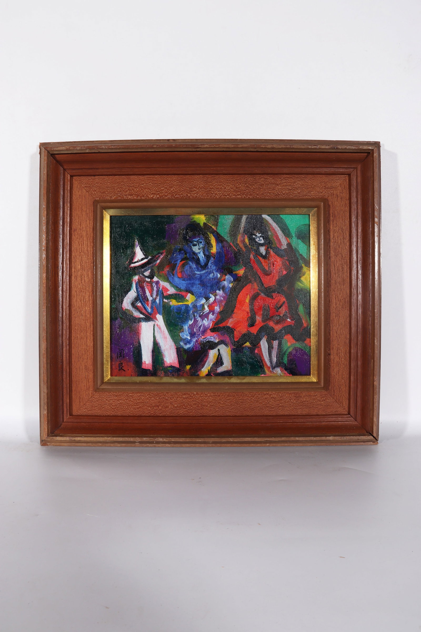 A Character Story Oil Painting, Signed by Guan Liang (1 of 11)