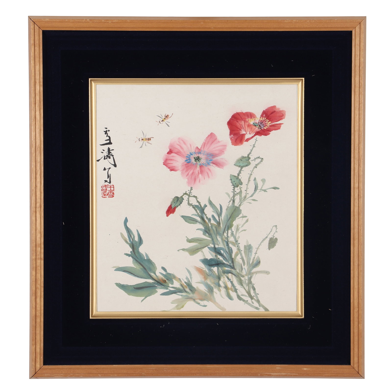 A Chinese Floral Painting, Signed by Wang Xuetao (1 of 11)