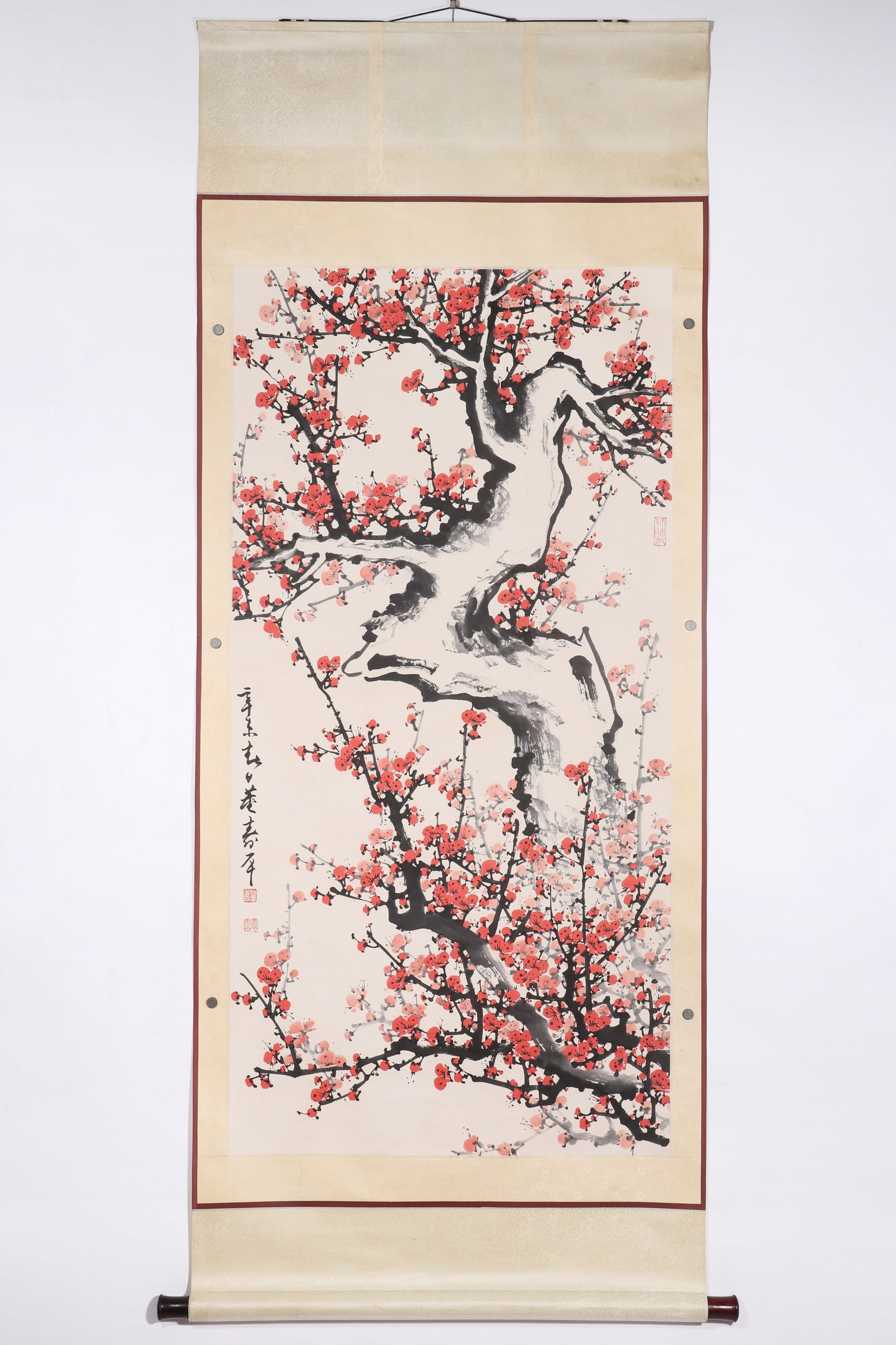 A Chinese Floral Painting, Signed by Dong Shouping (1 of 11)