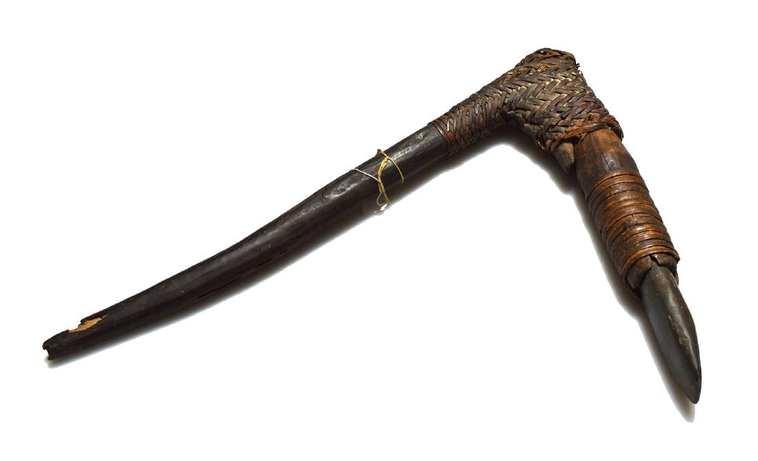 24" Papua New Guinea Hafted Adze - COA (1 of 2)