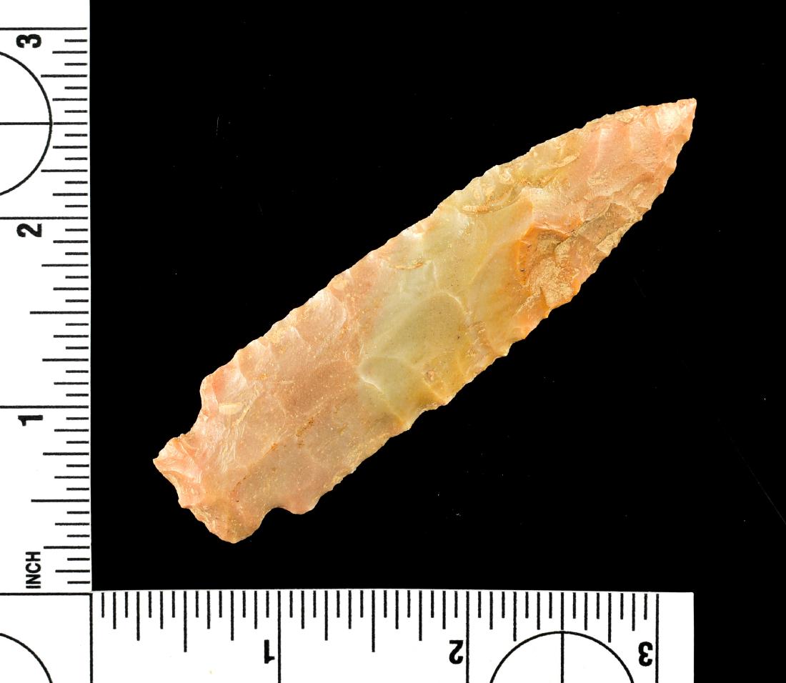 3 7/16" Heavy Duty: Carter Cave flint example from Fayette Co., Ohio. Ex - Bennett, Dills, Hughes Collection.