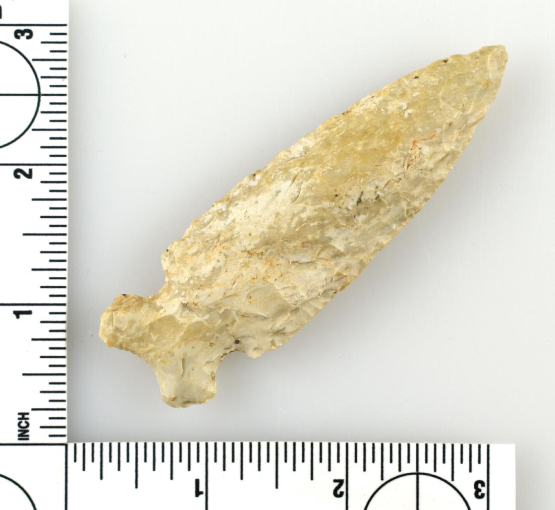 3 1/2" Graham Cave: Burlington chert example from Illinois. Ex - Meyer Collection.