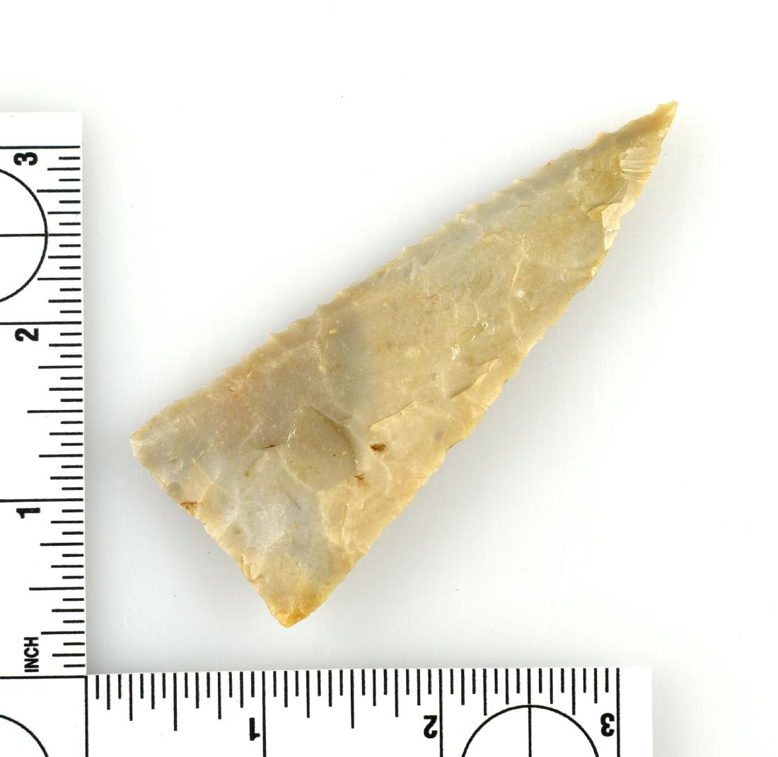 3 11/16" Darl Knife: Excellent example from Brown Co., Texas formerly of the John Thomasson and Lincoln Smith Collections. Edwards Chert.