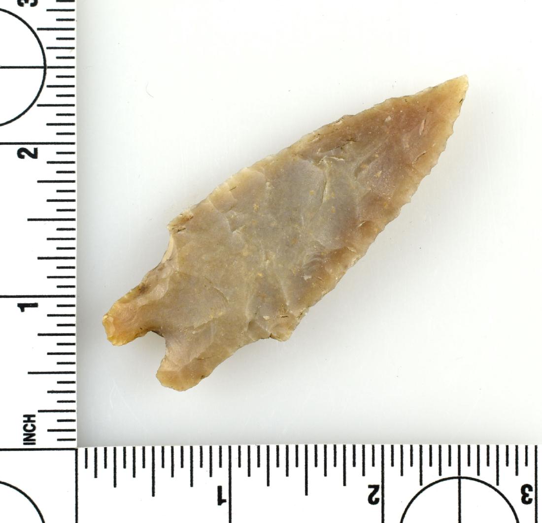 2 15/16" Pedernales: Edwards Plateau Chert example from Central Texas. Ex - Lincoln Smith Collection.