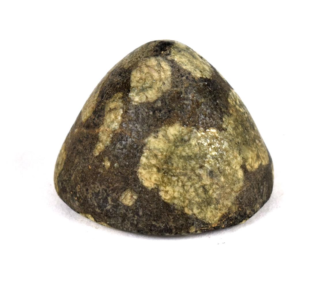 1 1/2" Cone - Jackson COA: Excellent Porphyry cone from Indiana. Ex - Les Speer Collection. Jackson COA.