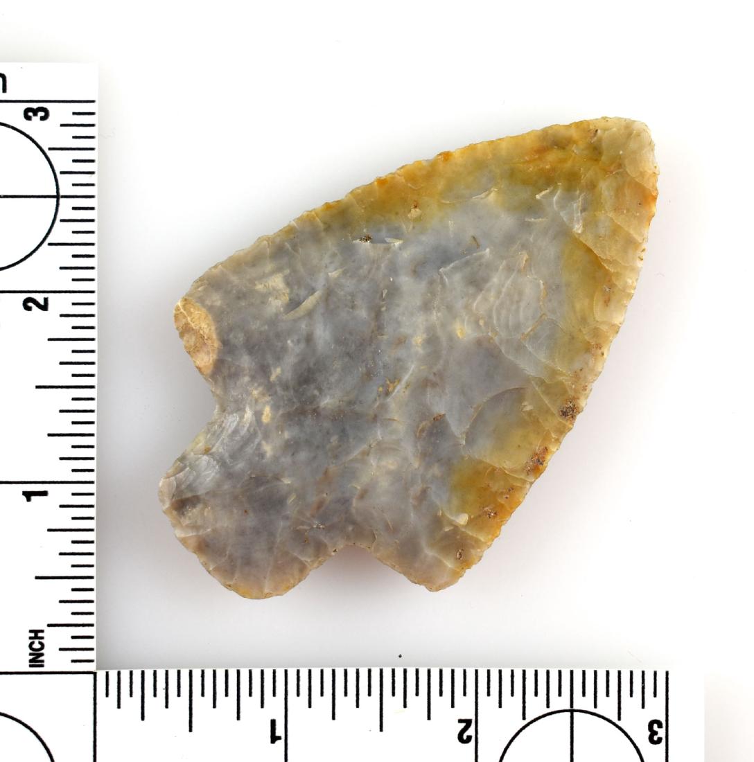 3 1/4" Flint Ridge Adena - Putty G-10 COA: Translucent high grade Flint Ridge with great symmetry and 'eye appeal'. Expertly cragted with no stacks, divots, or any other unpleasant surprises. Found in Marion Co., Ohio. Putty G-10 COA.