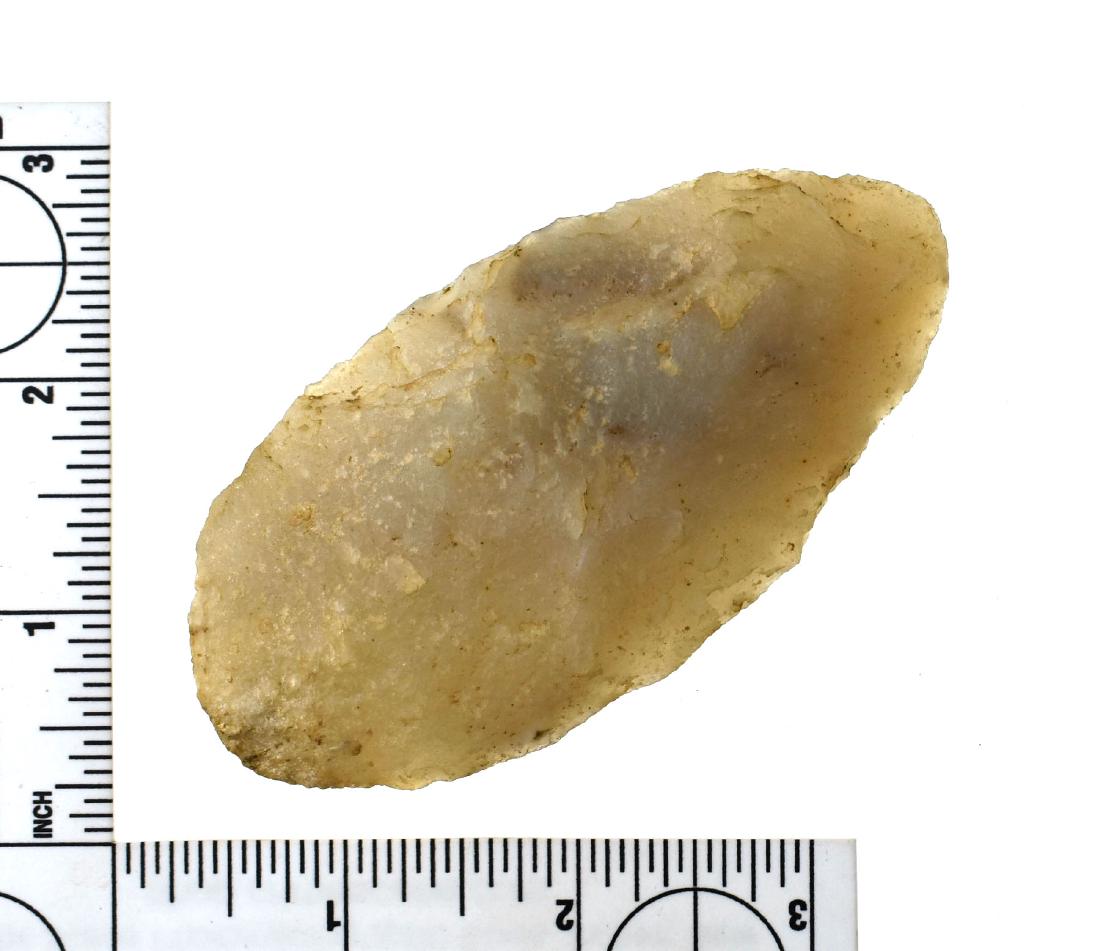 3 3/4" Preform Blade - Jackson COA: Nice example formerly of the Art Heaton and Meyer Collections. Jackson COA. KY/OH example in quartzite.