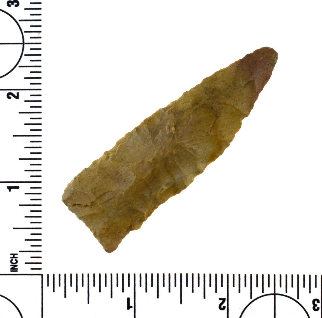 2 3/4" Woodland Knife: Fossil chert. Ex - Griffin Collection. Central Tennessee.