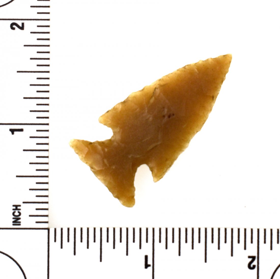 1 3/4" Ensor: Translucent Edwards Plateau Chert example. Thin and extremely well made. Central Texas.