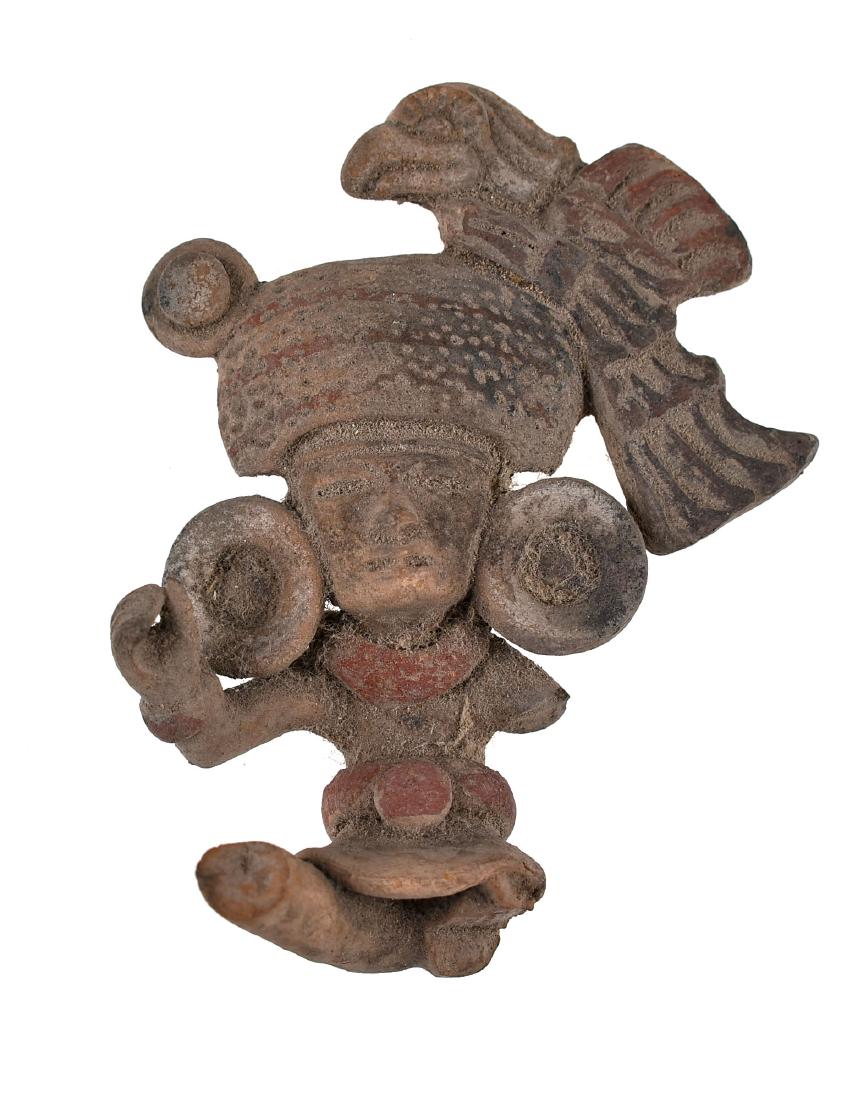 3 7/8" PreColumbian Terracotta: Fragmentary figural approx 90% there. Ex Meyer Collection.