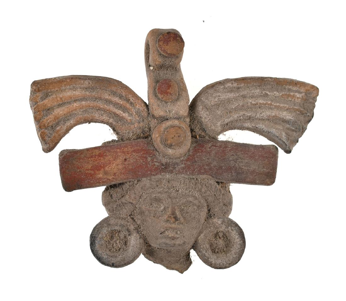 2 3/4" Precolumbian Terracotta: Fragmentary figurine from central America. Ex Meyer Collection.